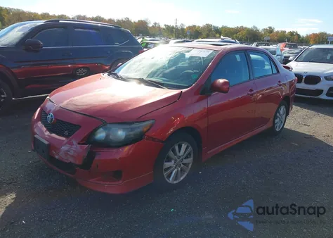 2010 Toyota Corolla S z USA, uszkodzony, nr VIN 2T1BU4EE9AC453534